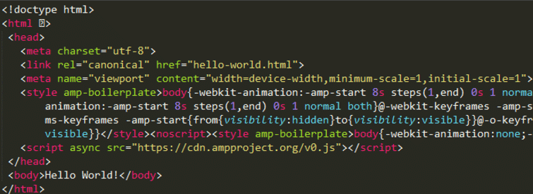 AMP code