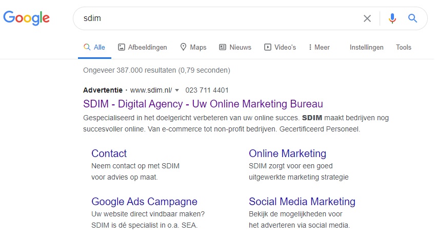 Serp voorbeeld