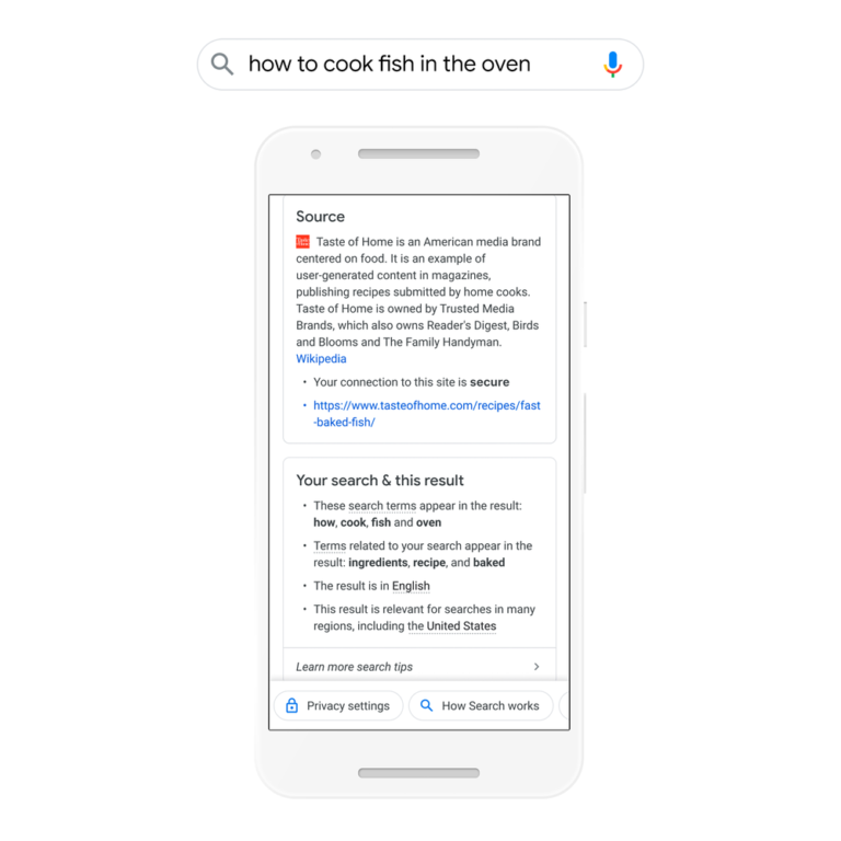 Google geeft een kijkje in de keuken met About This Result