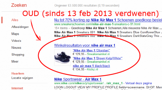 google shopping gratis oude resultaten shopping in organische resultaten oud